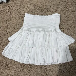 White Pleated Women's Skirt